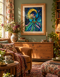Her Own Orbit — Celestial Dancer Fine Art Print