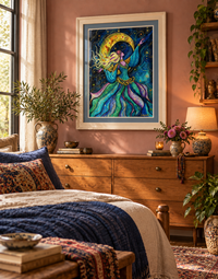 Her Own Orbit — Celestial Dancer Fine Art Print