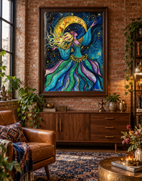 Her Own Orbit — Celestial Dancer Fine Art Print
