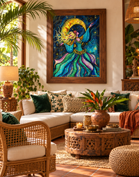 Her Own Orbit — Celestial Dancer Fine Art Print