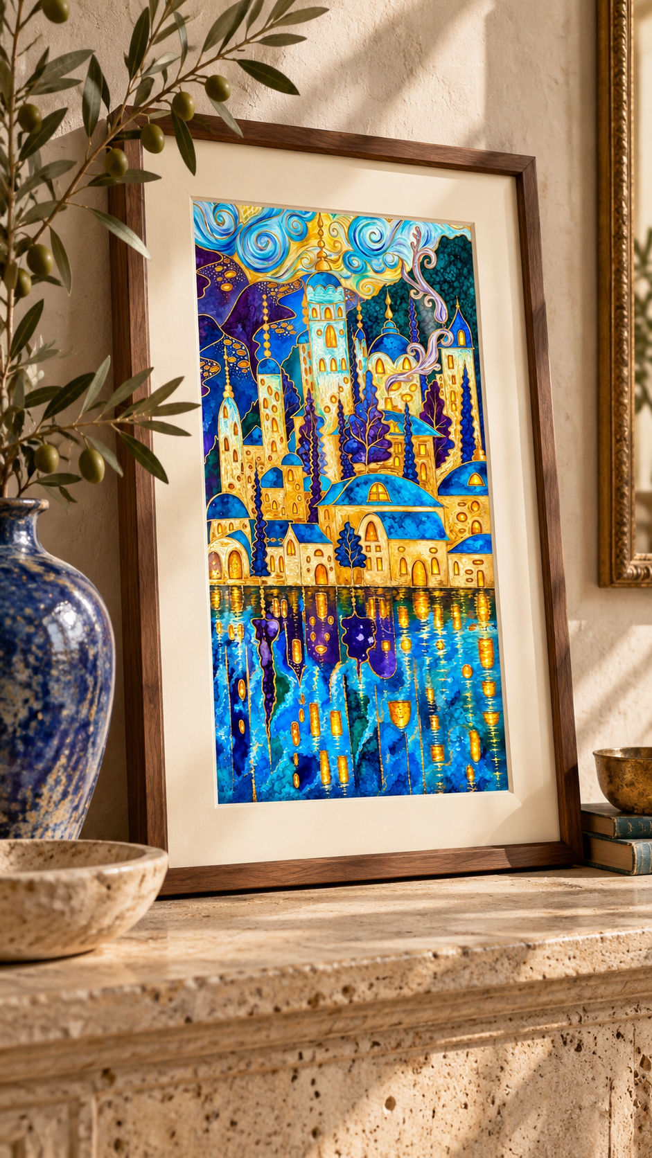 Where the Light Lives — Whimsical City Fine Art Print