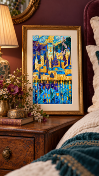 Where the Light Lives — Whimsical City Fine Art Print