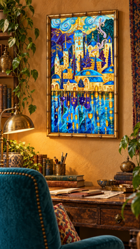 Where the Light Lives — Whimsical City Fine Art Print