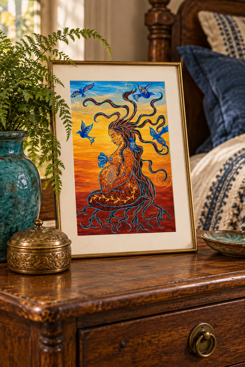 Rooted and Free — Motherhood Fine Art Print