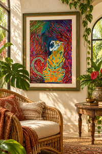 A Voice of Fire — Colorful Tiger Art Print