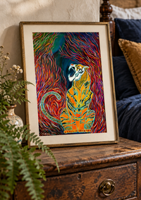 A Voice of Fire — Colorful Tiger Art Print