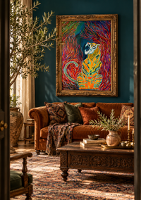 A Voice of Fire — Colorful Tiger Art Print