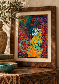 A Voice of Fire — Colorful Tiger Art Print
