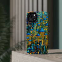 Blue & Gold Fantasy City Phone Case