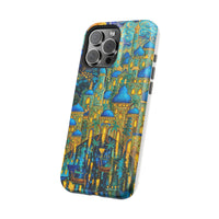 Blue & Gold Fantasy City Phone Case
