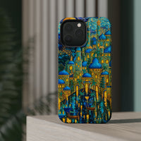 Blue & Gold Fantasy City Phone Case