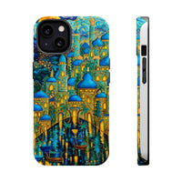 Blue & Gold Fantasy City Phone Case