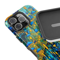 Blue & Gold Fantasy City Phone Case
