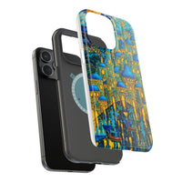 Blue & Gold Fantasy City Phone Case