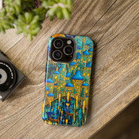 Blue & Gold Fantasy City Phone Case