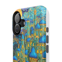 Blue & Gold Fantasy City Phone Case