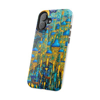 Blue & Gold Fantasy City Phone Case