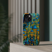 Blue & Gold Fantasy City Phone Case