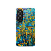 Blue & Gold Fantasy City Phone Case