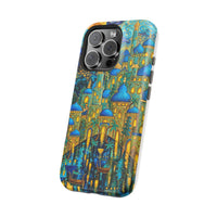 Blue & Gold Fantasy City Phone Case
