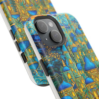 Blue & Gold Fantasy City Phone Case