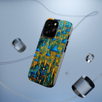 Blue & Gold Fantasy City Phone Case