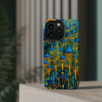 Blue & Gold Fantasy City Phone Case