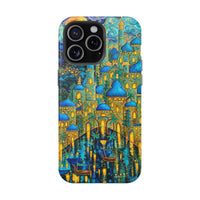 Blue & Gold Fantasy City Phone Case