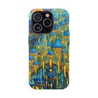 Blue & Gold Fantasy City Phone Case