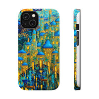 Blue & Gold Fantasy City Phone Case