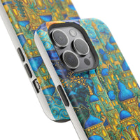 Blue & Gold Fantasy City Phone Case