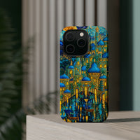 Blue & Gold Fantasy City Phone Case