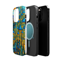 Blue & Gold Fantasy City Phone Case