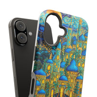 Blue & Gold Fantasy City Phone Case