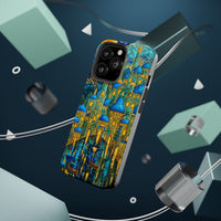 Blue & Gold Fantasy City Phone Case
