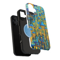 Blue & Gold Fantasy City Phone Case