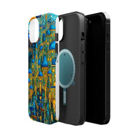 Blue & Gold Fantasy City Phone Case