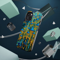 Blue & Gold Fantasy City Phone Case