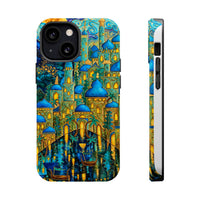 Blue & Gold Fantasy City Phone Case