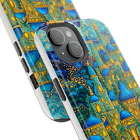 Blue & Gold Fantasy City Phone Case