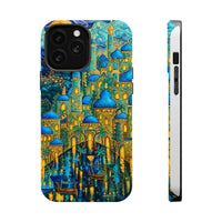 Blue & Gold Fantasy City Phone Case