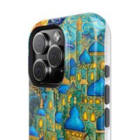 Blue & Gold Fantasy City Phone Case