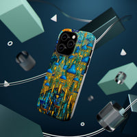 Blue & Gold Fantasy City Phone Case