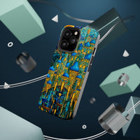 Blue & Gold Fantasy City Phone Case