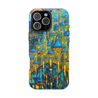 Blue & Gold Fantasy City Phone Case