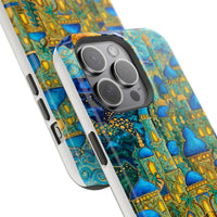 Blue & Gold Fantasy City Phone Case