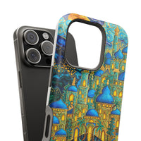 Blue & Gold Fantasy City Phone Case
