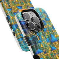 Blue & Gold Fantasy City Phone Case