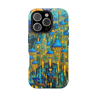 Blue & Gold Fantasy City Phone Case