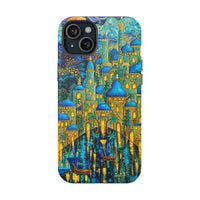 Blue & Gold Fantasy City Phone Case